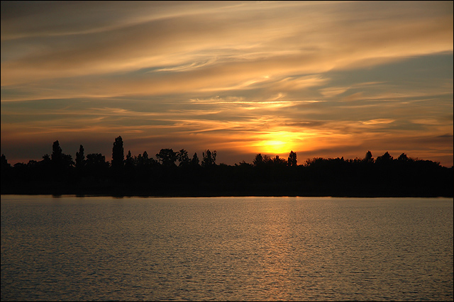Ombres chinoises au crpuscule