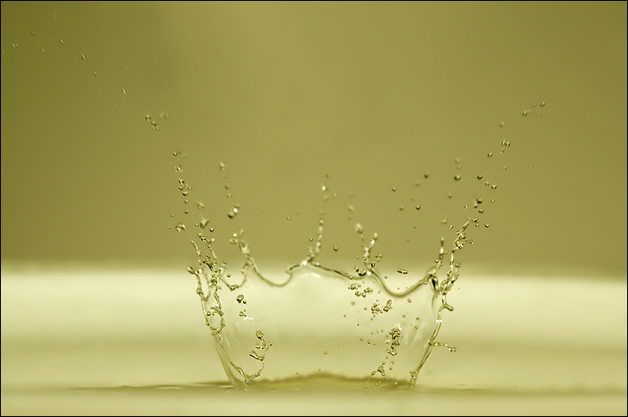 Splash dans l'eau